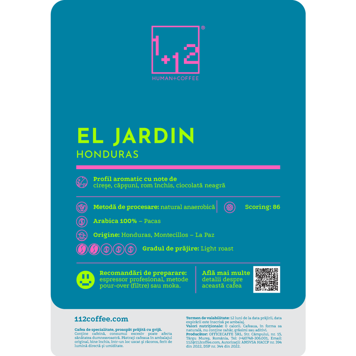 Honduras El Jardin Cafea de Specialitate