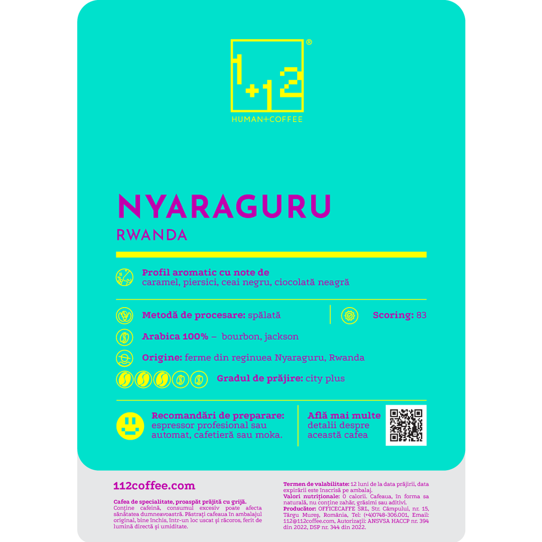 Rwanda Nyaraguru Cafea de Specialitate