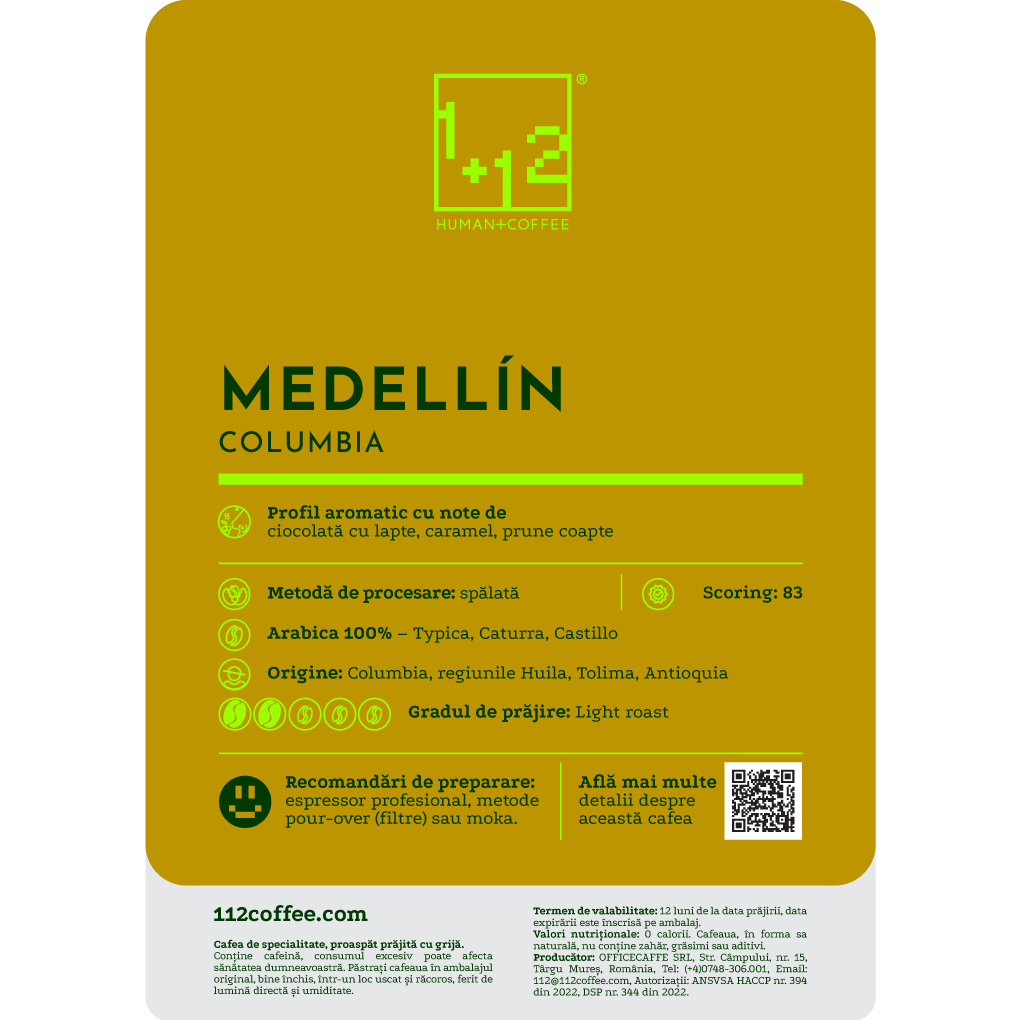 Columbia Medellin Cafea de Specialitate