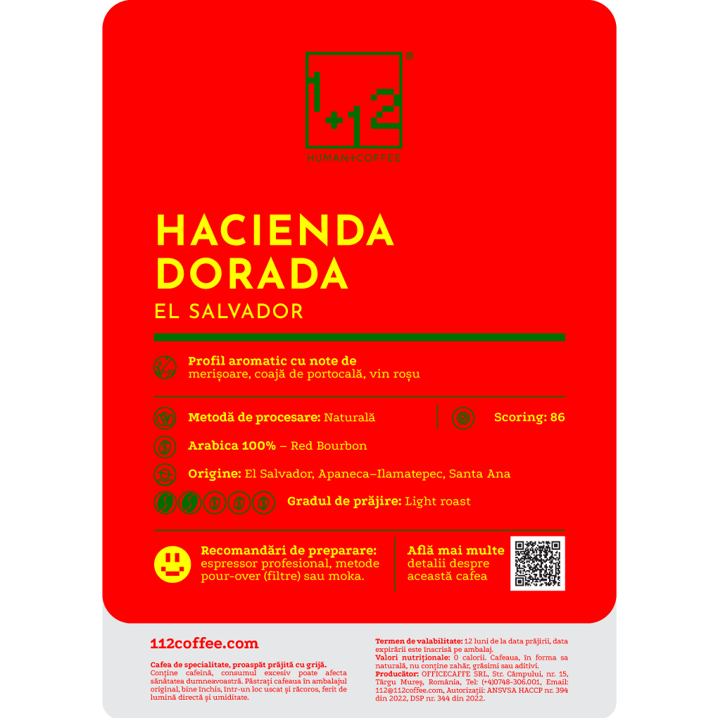 El Salvador Hacienda Dorada Cafea de Specialitate