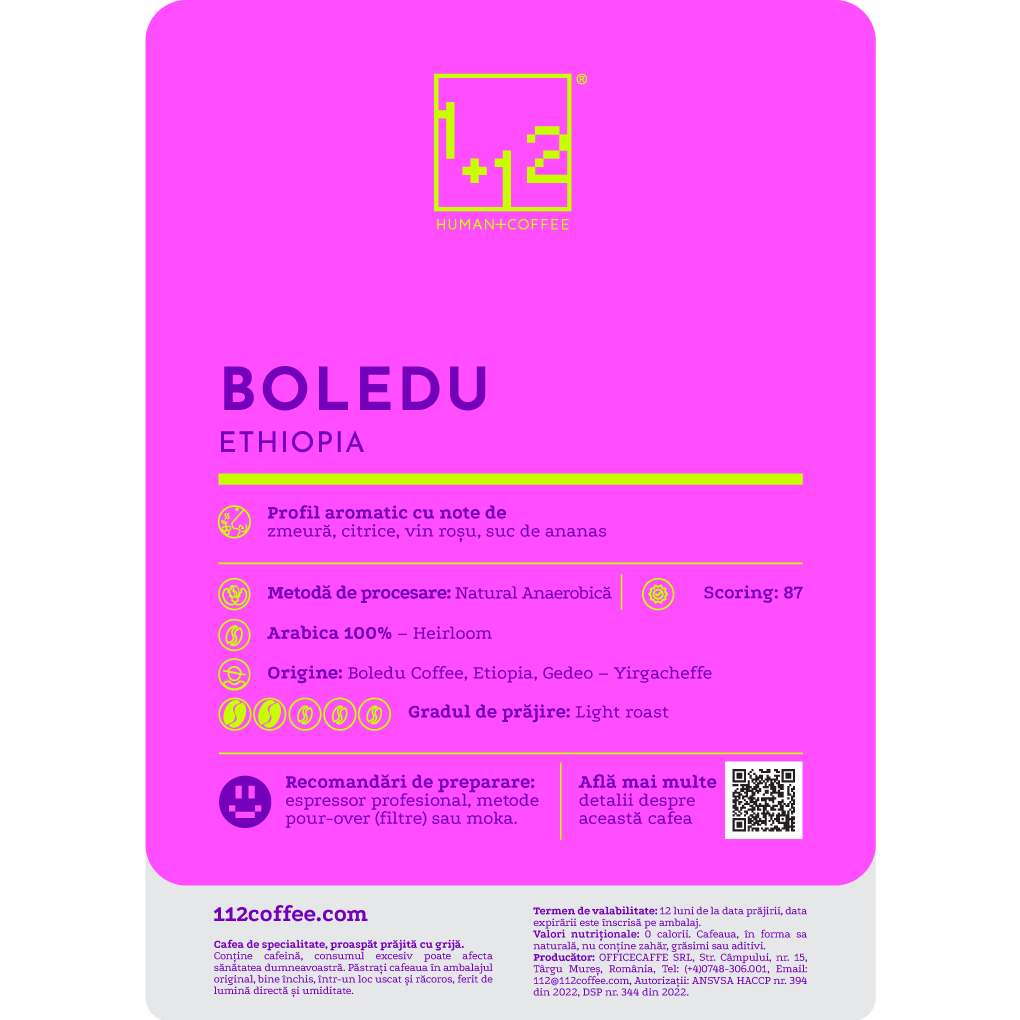 Ethiopia Boledu Cafea de Specialitate