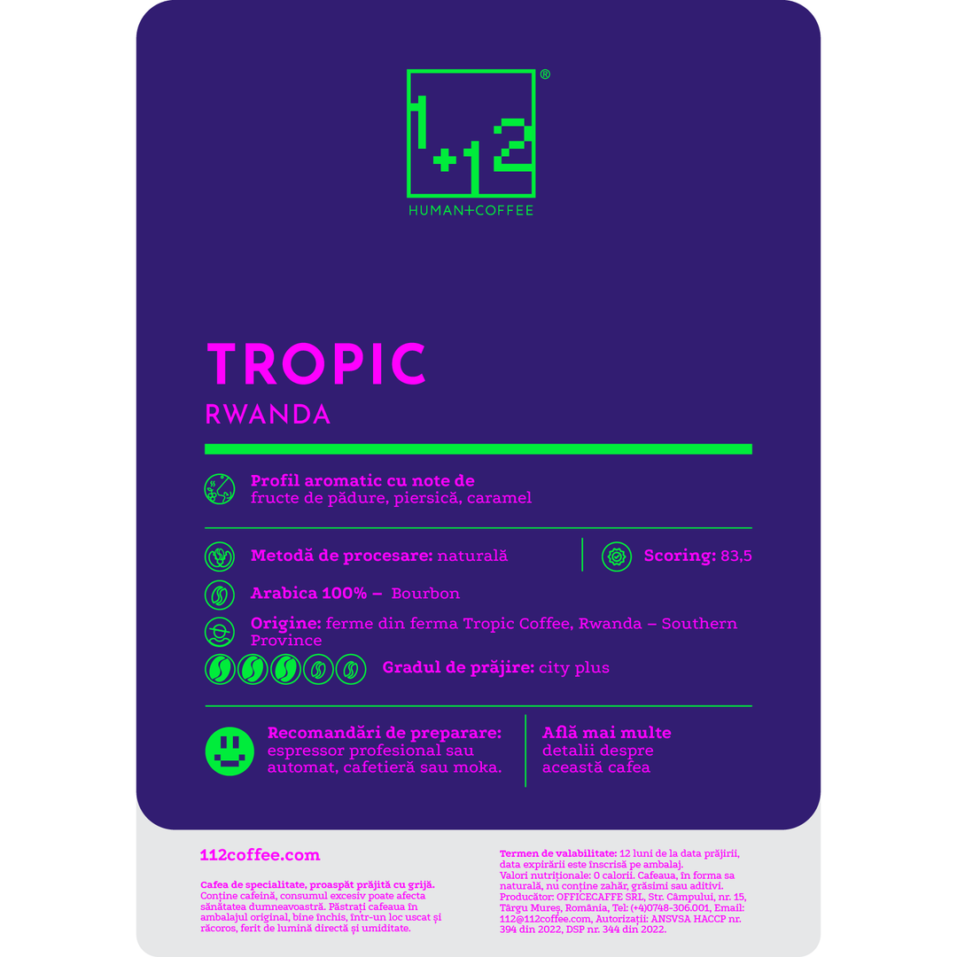 Rwanda Tropic Cafea de Specialitate