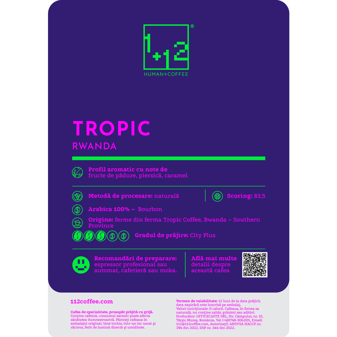 Rwanda Tropic Cafea de Specialitate